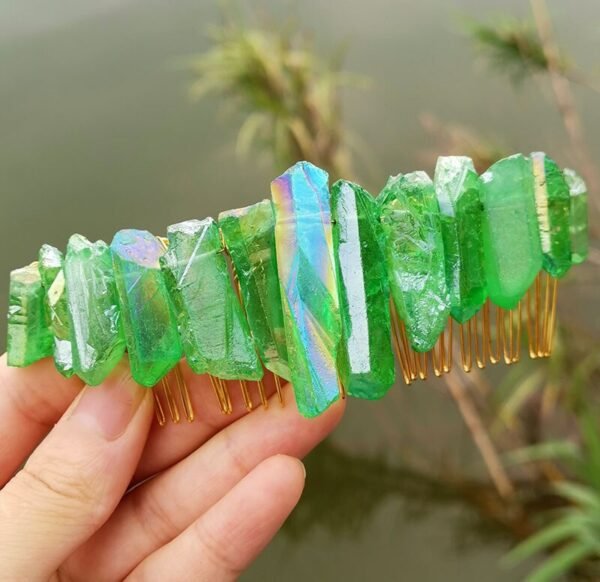 Raw crystal wedding   hair comb hair fork hairpin witch party  princess wedding bridesmaid gifts