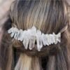 Raw crystal wedding   hair comb hair fork hairpin witch party  princess wedding bridesmaid gifts
