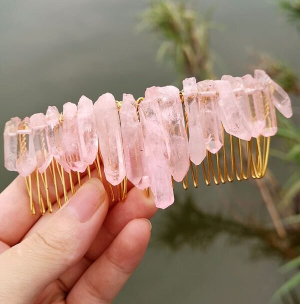 Raw crystal wedding   hair comb hair fork hairpin witch party  princess wedding bridesmaid gifts