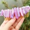 Raw crystal wedding   hair comb hair fork hairpin witch party  princess wedding bridesmaid gifts