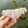 Raw crystal wedding   hair comb hair fork hairpin witch party  princess wedding bridesmaid gifts