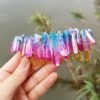 Raw crystal wedding   hair comb hair fork hairpin witch party  princess wedding bridesmaid gifts