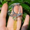 Raw crystal witch color moon bride hairpin crystal AB color five-pointed star crystal