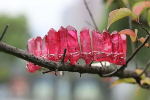 Magic Wicca~Raw red crystal Large crystal crown, witch witchcraft accessories, party, wedding gift