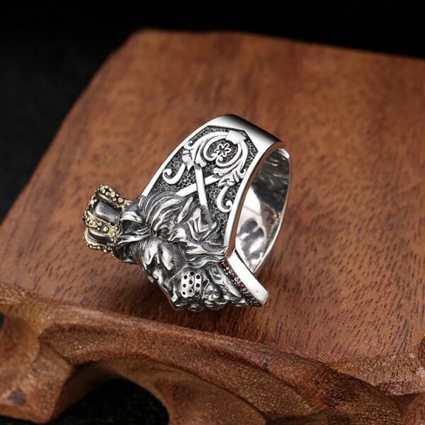 S925 Sterling Silver Lion Ring | Lion 925 Sterling Silver Ring - Real S925 Sterling