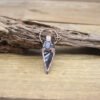 Reiki Energy Natural Obsidian Arrow Pendants Antique Copper Rough Black Stone Gem Meditation Witch Necklace Retro Jewelry