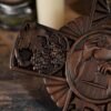 Religious communion cross, Christian decoration for indoor wall hanging, wood carved cross, priest's cross, communion gift