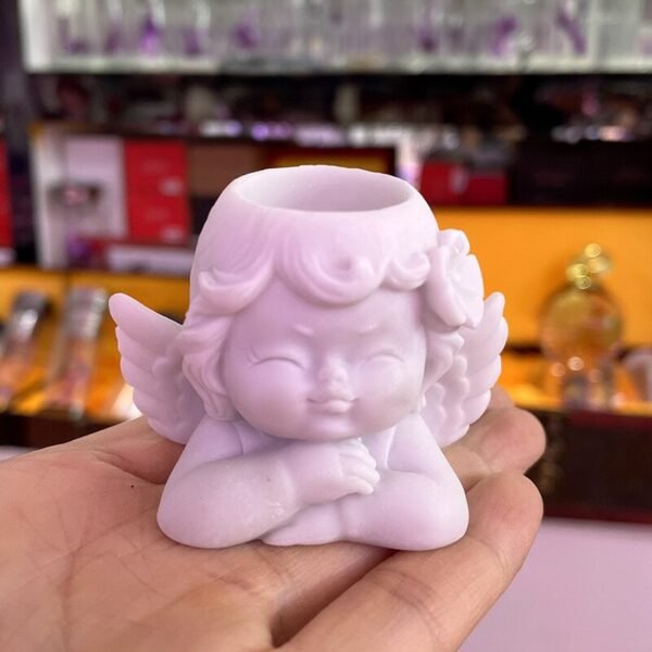 Resin Carfts Baby Angel Piggy Crystal Ball Base Desk Furniture Decoration Ornaments Office Home Decor Suitable for 3-5cm Ball