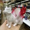 Resin Carfts Nine-tailed Fox Statue Crystal Ball Base Ornaments Sphere Holder Office Home Decoration Suitable for 3-5cm Balls