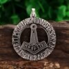 New Magicun Viking~Restore Ancient Ways Viking  Pendant  Nordic Alphabet THORS HAMMER  Viking Charm  Pendants