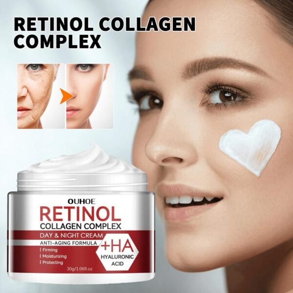 Retinol Face Moisturizing Cream With Vitamin C Licorice Root & Peony Extracts Night And Day Cream Reduce Fine Lines For Women