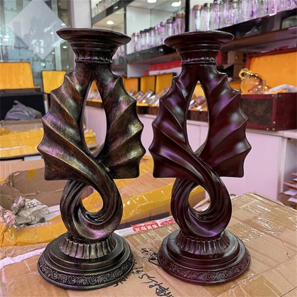 Retro European-style Palace Style Handicraft Ornaments Crystal Ball Resin Base Home Decor Porch Furnishing Ornaments