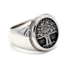 Retro Nordic Style High Quality Metal Tree of Life Signet Ring Classic Punk Men Amulet Jewelry