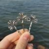 Magic Wicca~Retro antique silver word clip retro dragonfly hairpin