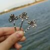 Magic Wicca~Retro antique silver word clip retro dragonfly hairpin