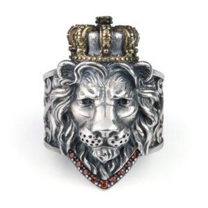 Ring-Pure-925-Sterling-Silver-Men-Women-Lion-King-Crown-Inlaid-Zircon-Luxury-Vintage-Fashion-Jewelry Ring Pure 925 Sterling Silver Lion King Crown Luxury Vintage Fashion Jewelry