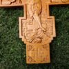 Roman Church Orthodox Cross Orthodox Icon Crucifix Christian Wall Cross Home Interior Wall Decor Wooden Gift
