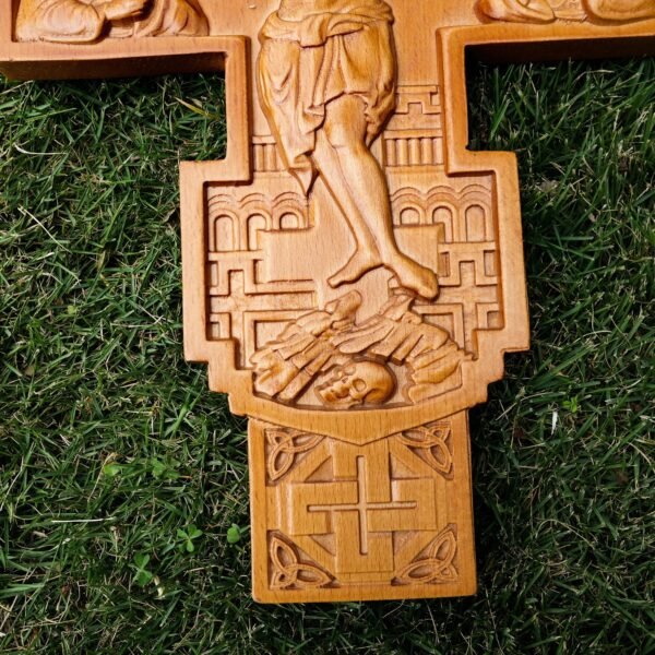 Roman Church Orthodox Cross Orthodox Icon Crucifix Christian Wall Cross Home Interior Wall Decor Wooden Gift