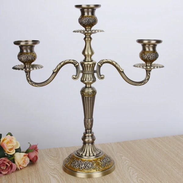 Romantic Candle Holder Dinner Wedding Decoration 3/5 Branch Candlestick European Home Decor Candelabra