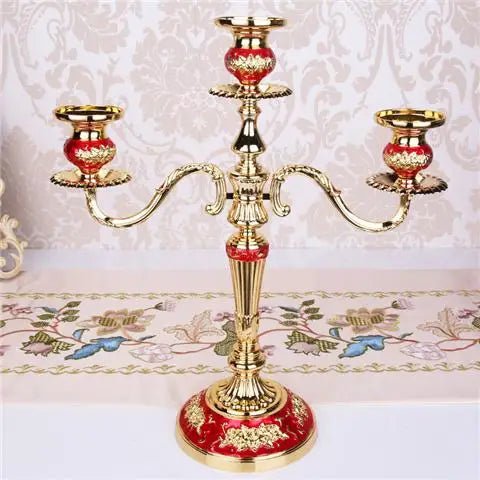 Romantic Candle Holder Dinner Wedding Decoration 3/5 Branch Candlestick European Home Decor Candelabra