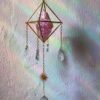 Rose Quartz Sun Catcher Crystal Light Catcher Handmade Crystal Spiritual Jewellery Suncatcher