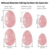 Rose Quartz Yoni Egg Jade Eggs Women Kegel Exerciser Jade Massager Vaginal Muscles Tightening Ball Crystal Kegel Eggs - Massage Ball