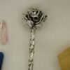 Rose skull hairpin Three-dimensional hair stick witch accessories very cool  staff Wicca unique gift weight 85g
