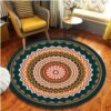 Round Carpet Mandala Living Room Rugs Room Decor Bedroom Floor Area Rug Doormat Decor Chair Mat Floral Carpets