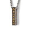 Runes Bar Dual Color Stainless Steel Pendant Necklace Good Quality Viking Jewelry
