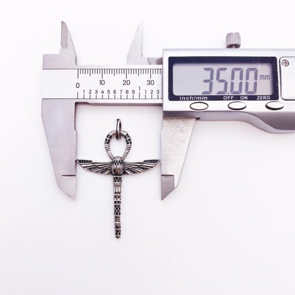 Cross Of Life Ankh With Scarab Fashion Ethnic Jewelry 925 Sterling Silver