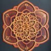 Iron Lotus Flower Mandala Wall Mount Decoration