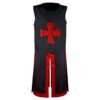 4XL Medieval Warriors Knight Templar Crusader Costume Adult Men Gown Sleeveless Shirt Top Cross Tabard Surcoat Tunic Clothes