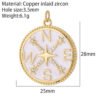 Heart Greek Eye Gold Color Pendant Charms for Diy Earrings  Evil Blue Eye Charms