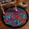 Bedroom Children's Room Home Decor Floor Mats Round Rugs Living Room Mandala Non-Slip Rugs
