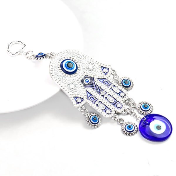Egypt Fatima Palm Eye Nazar Boncuğu Exorcism Lucky Amulet Metal Wind Chime