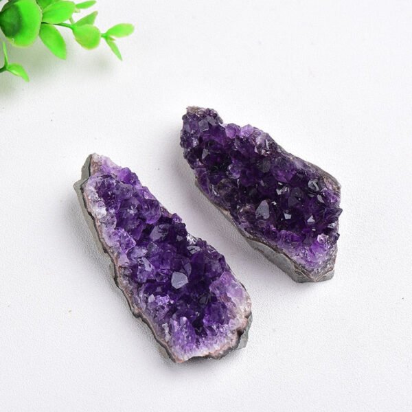 Amethyst Geode Natural Stone Crystal Cluster Quartz Energy Healing Mineral Rough Rock Home Decor Crafts