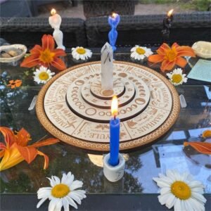 Pagan Wheel of The Year Calendar ,Wiccan Neo-Pagan Sabbats, Moon Phases, Astrological Zodiac with Guide