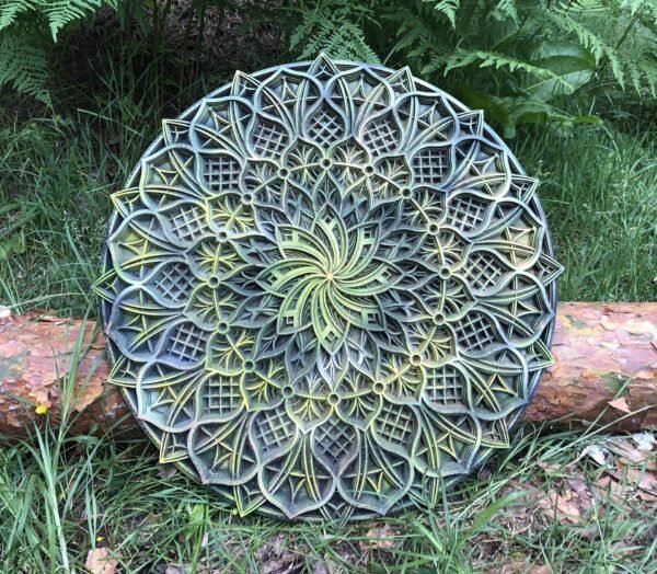 Iron Lotus Flower Mandala Wall Mount Decoration