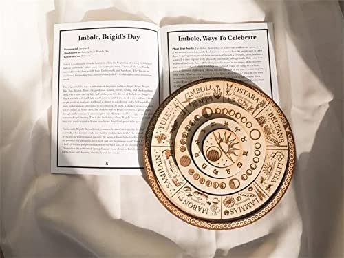 Pagan Wheel of The Year Calendar ,Wiccan Neo-Pagan Sabbats, Moon Phases, Astrological Zodiac with Guide
