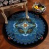 Bedroom Children's Room Home Decor Floor Mats Round Rugs Living Room Mandala Non-Slip Rugs