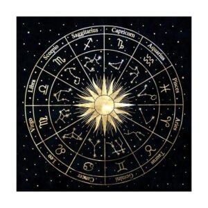 Altar Tarot Cloth  Psychedelic Divination Witchcraft  Mysterious Constellation Scarf