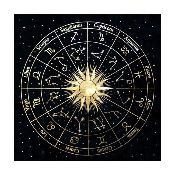 Altar Tarot Cloth  Psychedelic Divination Witchcraft  Mysterious Constellation Scarf