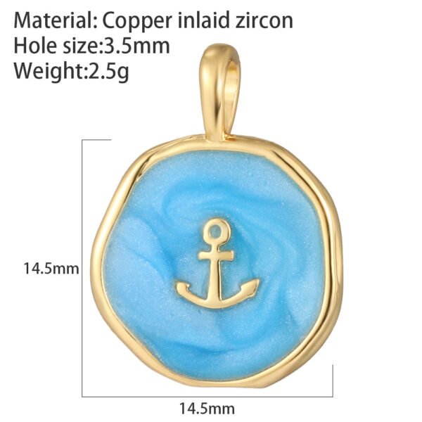 Heart Greek Eye Gold Color Pendant Charms for Diy Earrings  Evil Blue Eye Charms