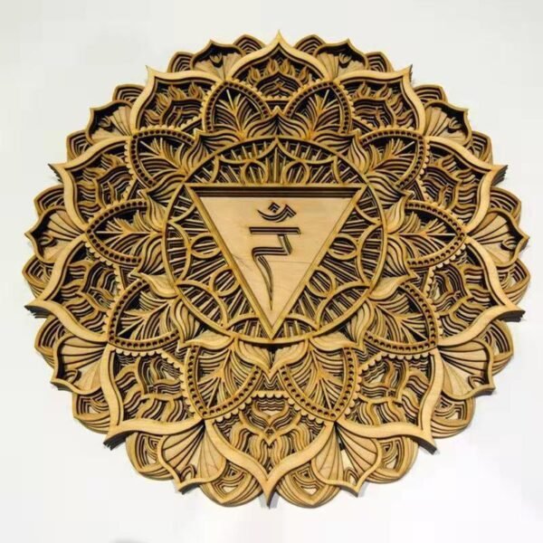 Iron Lotus Flower Mandala Wall Mount Decoration