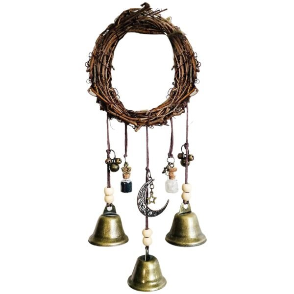 Witch Bells Protection  Wreath  Magic Wind Chimes for Home Door