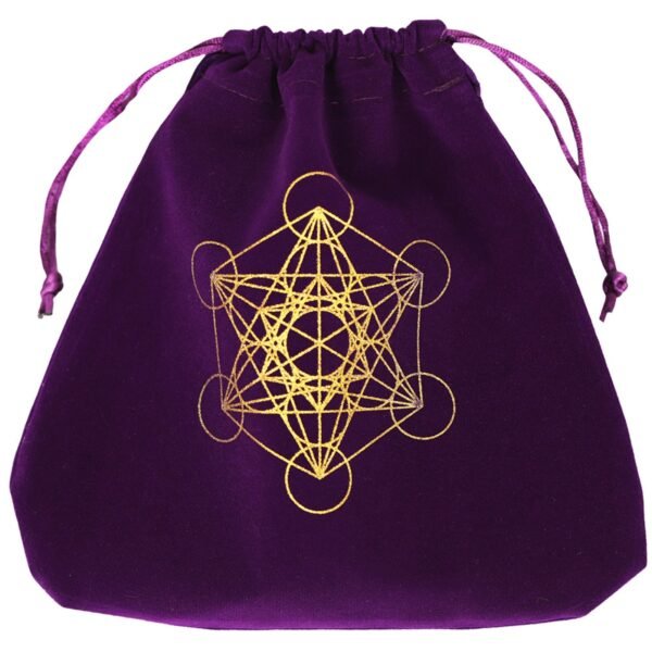 Tarot Cards Storage Pouch Table Cloth Velvet Square Metatron Bags For Tarot Cards Storage Jewelry Bag And Pouch Made Of Velvet 2