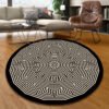 Mandala Bedroom Carpet Children's Room Floor Mat Non-slip Computer Chair Study Mat Ethnic Style Living Room Round Carpet