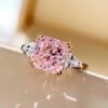 Charm Luxury 925 Sterling silver Tourmaline Fashion Finger Green Stone Ring