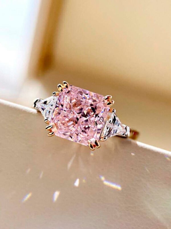 Charm Luxury 925 Sterling silver Tourmaline Fashion Finger Green Stone Ring