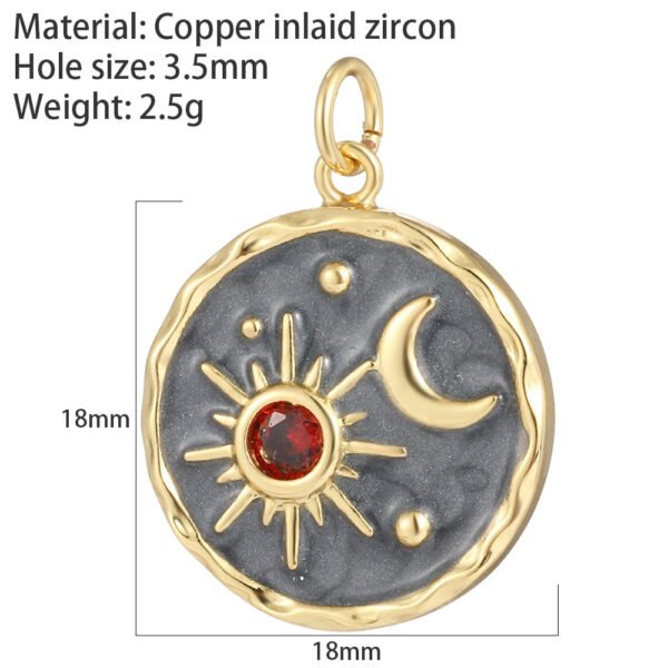 Heart Greek Eye Gold Color Pendant Charms for Diy Earrings  Evil Blue Eye Charms